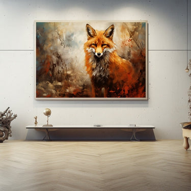 Fox Abstract Painting
